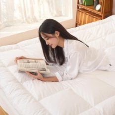 폴란드 구스 고정밴드 토퍼 Q