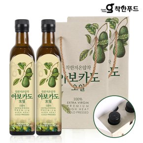 선물세트착한푸드 엑스트라버진 아보카도오일 500ml x 4병