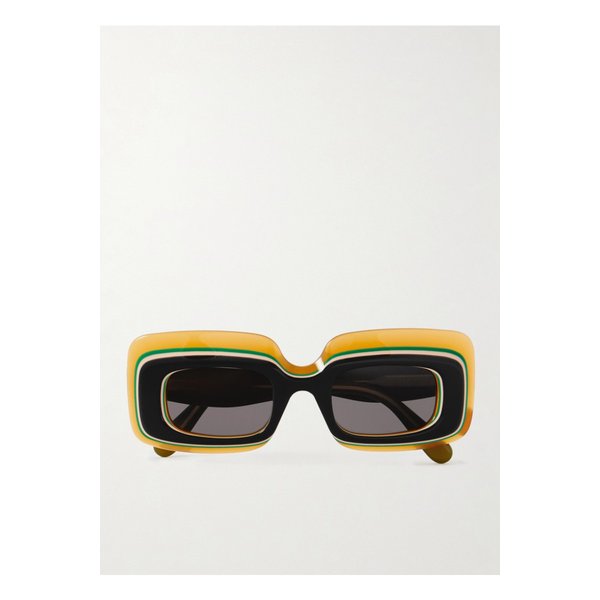 파울라 이비자 레이어드 직사각 프레임 아세테이트 선글라스 블랙 1647597338356684