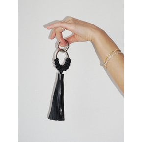 TASSEL LEATHER KEYRING