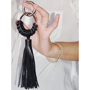 TASSEL LEATHER KEYRING