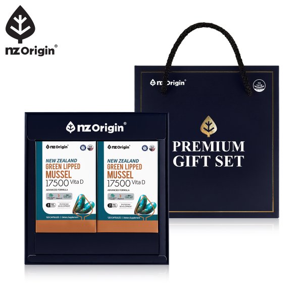 [공식][선물세트] 뉴질랜드 초록입홍합 17500  비타민D 120캡슐X2통