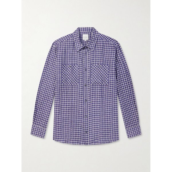 체크 리넨 셔츠 46376663163069542