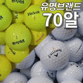 [행사중] 골프 유명 브랜드 칼라 화이트 형광 무광 유광 정품 중고 가성비 로스트 볼 공 70알