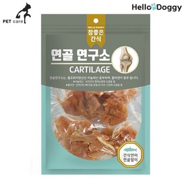  헬로도기 참좋은 간식 연골연구소 100g 건식 연어 연골말이