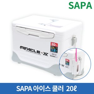 SAPA 싸파 아이스박스 20L SIC-020HE 쿨러 낚시 캠핑 레져 낚시박스