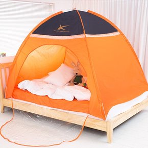 자이시스 원터치 난방 텐트 1~2인용 실내 방한 난방용 침대 사각 보온 수면