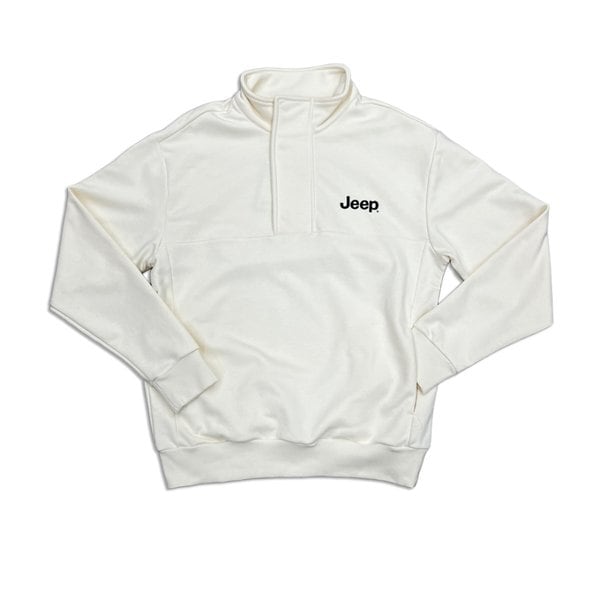[여주점] 지프 반넥 집업 맨투맨 아이보리 JP8TSU838IV
