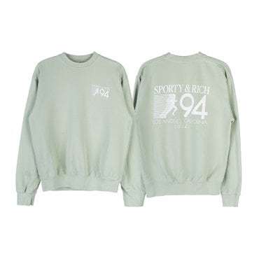 스포티앤리치 캘리포니아 스웨트셔츠 CALIFORNIA CREWNECK SAGE WHITE
