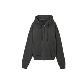 ROSE 2WAY HOOD ZIP UP charcoal