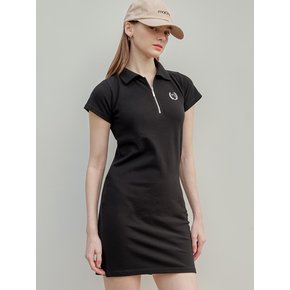 basic slim dress black