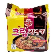 오뚜기 크림진짬뽕면 130g x 4 무