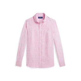 폴로 랄프 로렌 폴로 키즈 남아 8-18세 스트라이프 리넨 셔츠(CWPOWOVY6820680999)