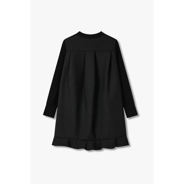 여성 슈팅 믹스 니트 드레스 6415361101000