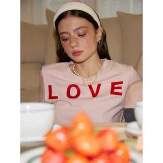 살롱드욘 Love Crop T_ Pink