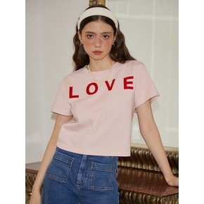 Love Crop T_ Pink