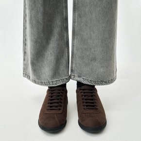 스웨이드 레이스 업 스니커즈 브라운 ZI2AS204BR