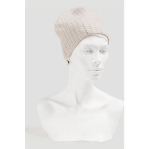 Ribbed cashmere beanie 화이트 20346390236417394