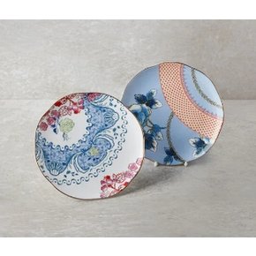 버터플라이블룸 20cm 접시 2p (블루+블루핑크)_s
