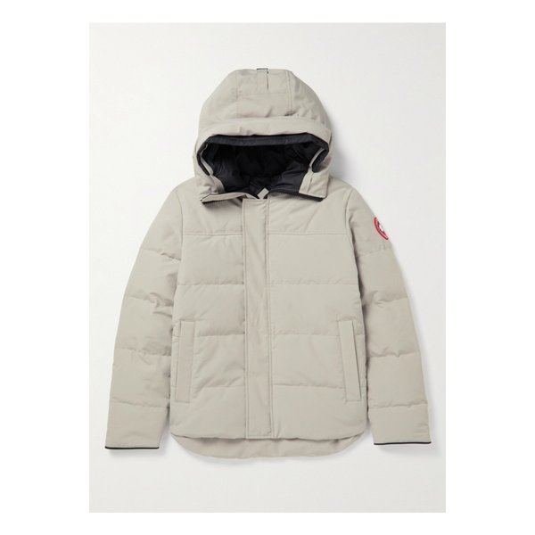 맥밀란 로고 아플리케 퀼팅 셸 후드 다운 파카 뉴트럴 1647597285220262