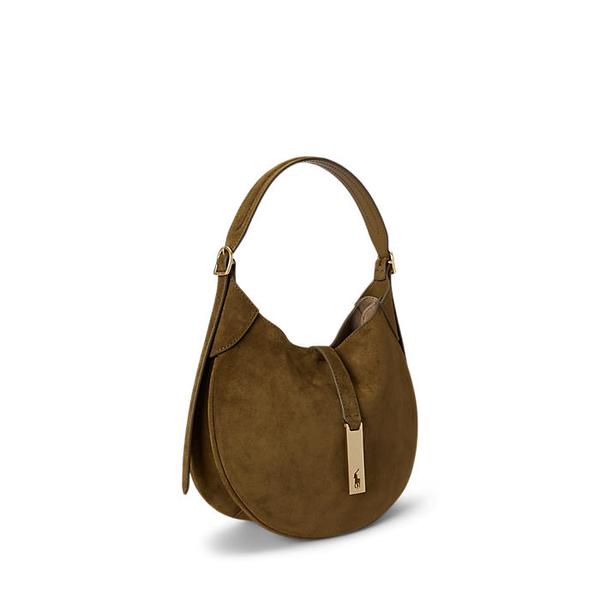 여성 폴로 ID 스웨이드 스몰 숄더백(WAPOBAG02V20198310)