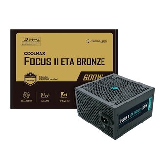  마이크로닉스 COOLMAX FOCUS II 600W ETA BRONZE