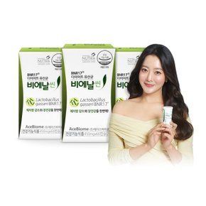 BNR17 비에날씬 다이어트 유산균 3박스(450mg*60캡슐*3박스/12주분)___