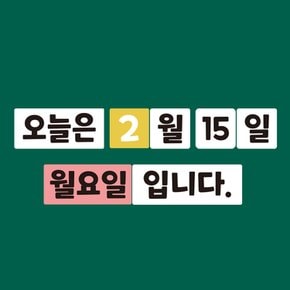 슈퍼쌤 교사용 칠판자석 시리즈 B (월일요일 오늘은 입니다.) 1132183