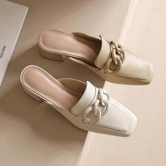 CLOSHOE 여성 블로퍼 통굽 키높이 뮬 로퍼 슬리퍼5cm/뮬슬리퍼