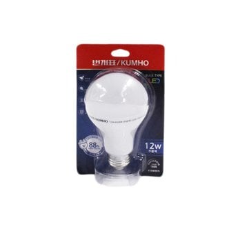 번개표 LED 벌브 12 W 주광색