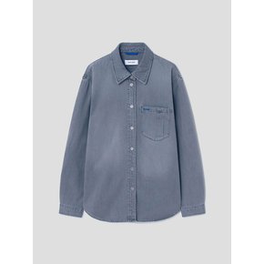 Denim Semi Overfit Shirts  Grey (KE5160M013)