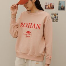 Charlesderohan embroidery sweat shirt_Pink