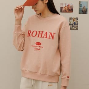 Charlesderohan embroidery sweat shirt_Pink