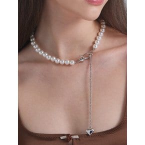 Geek Heart Pearl Necklace_10mm Pearl Necklace