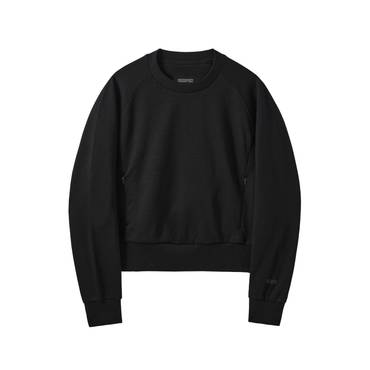 브롬톤 [브롬톤런던]P241WSW303 W 지퍼 디테일 스웻셔츠 W ZIPPER DETAIL SWEATSHIRT - BLACK