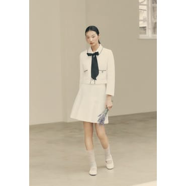 케네스레이디 E565 오디에르 플레어 트위드 스커트 ERSKOD4200
