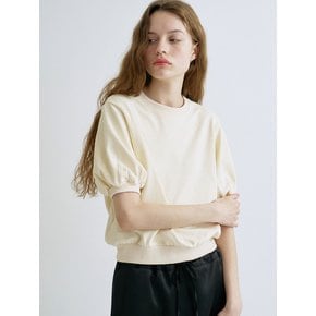 S Volume Sleeve Sweatshirt_Butter