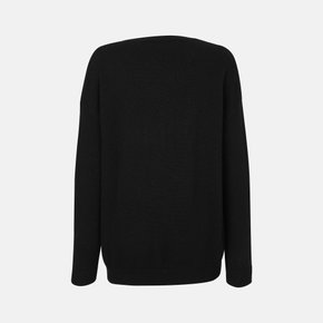 울 플라워 자수 라운드넥 니트 BE26A3FRP2899