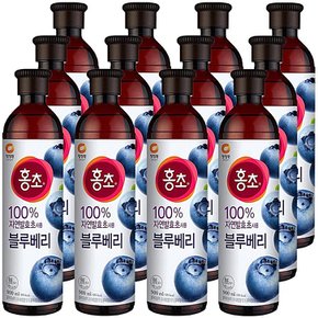 블루베리 청정원 대상 홍초 900ml x 12개입 복분자