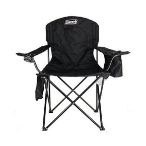 일본 콜맨 체어 Coleman Portable Camping Quad Chair with 4Can Cooler 블랙 1525072