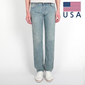 남성 청바지 501 오리지널 일자 MADE IN USA 미디엄블루 데님팬츠 005012454_P337066594