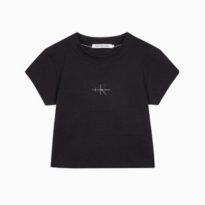 여성 모노그램 베이비 크롭 티셔츠(J221171)