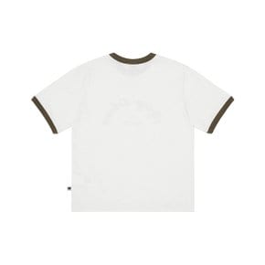 [공식](정상가 : 49,000원) 그래픽 링거 반팔티셔츠 IVORY