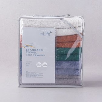 THE LIFE 더라이프 스탠다드 타월 150g 10P 비비드