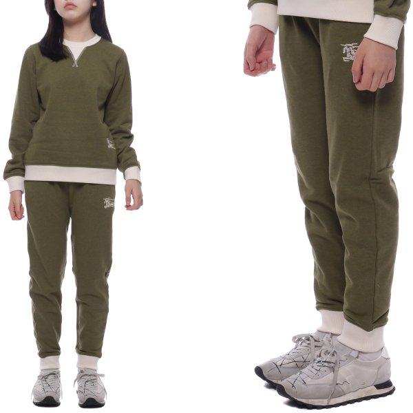 [부산점] 24SS EKD 자수 조거팬츠 (8078307 DARK KHAKI GREEN MELANGE 24S)