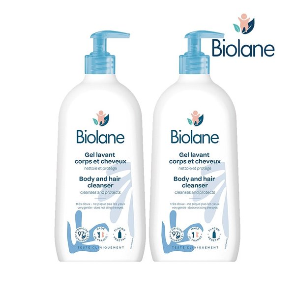 2 in 1 바디앤헤어 클렌저 750ml x2개 아기 신생아 올인원 저자극 코코넛워시