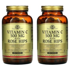 솔가 비타민C 로즈힙 500mg 250정 2팩 Vitamin C