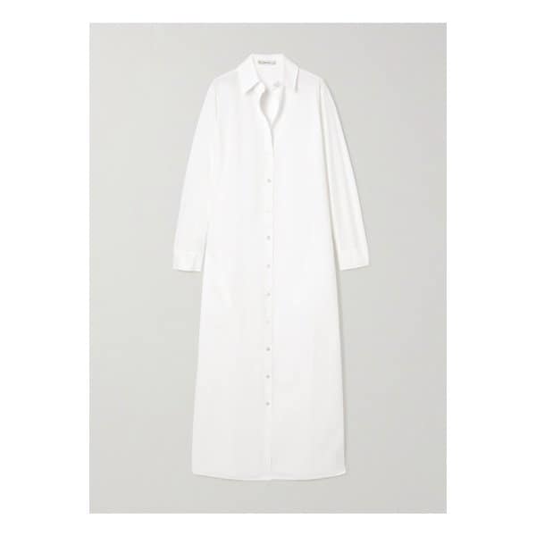 이즈미 코튼 포플린 셔츠 맥시 드레스 오프 화이트 1647597332737557