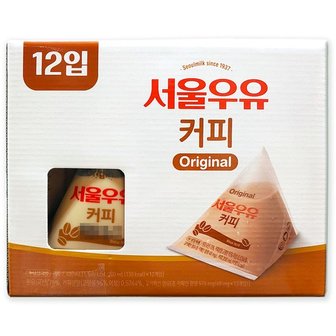 서울우유 코스트코  삼각형 커피 우유 2400ml(200ml x 12개) 포리 커피맛