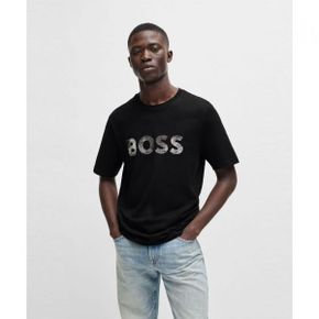 SU24_50515997_001 BOSS 믹스 로고 프린트 반팔 티셔츠 50515997_001 2878393